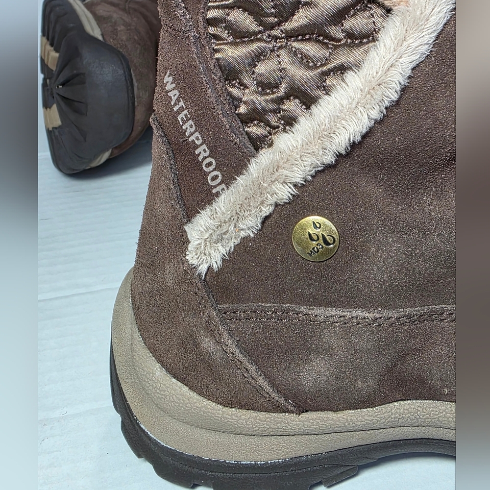 Windriver Waterproof Suede Boots Womans Size 6 Side Zip 400g T-Max Insulation - Picture 6 of 9